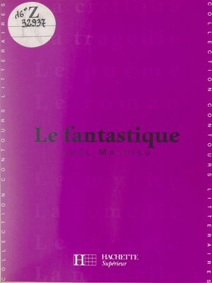 cover image of Le fantastique